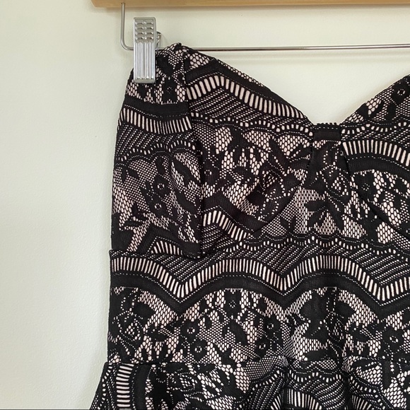 Windsor Black Lace Strapless Fit n’ Flare Dress - Picture 4 of 8